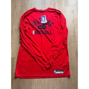 NWT-NIKE Pelicans Basketball Red Men's Long Sleeve Size L-Tall